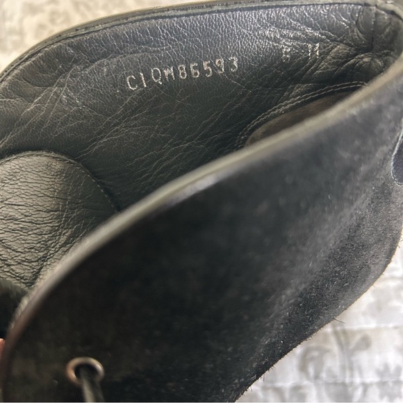 Stuart Weitzman Black Suede Wedge Boots SZ 6 - Picture 7 of 7